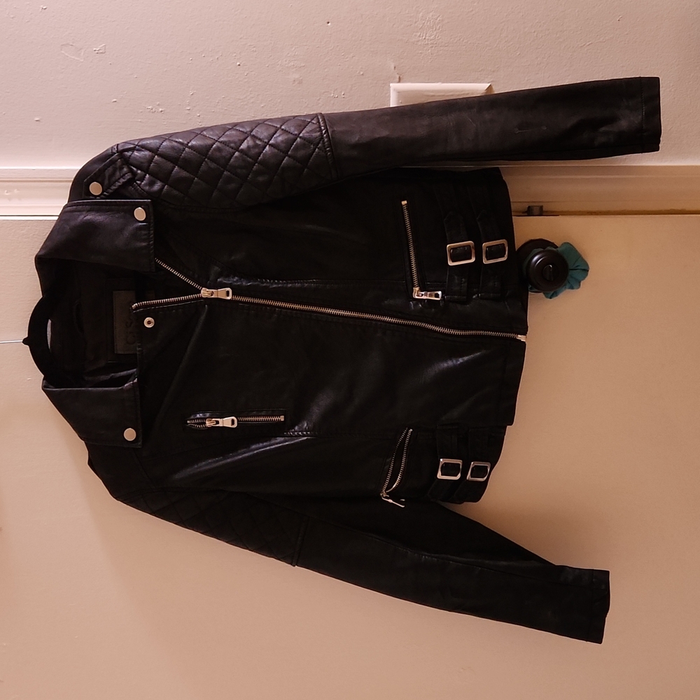 Faux leather jacket